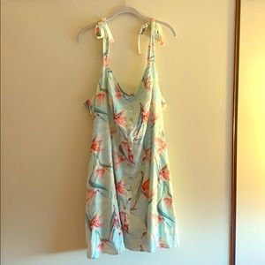2XL Tropical Print Dress